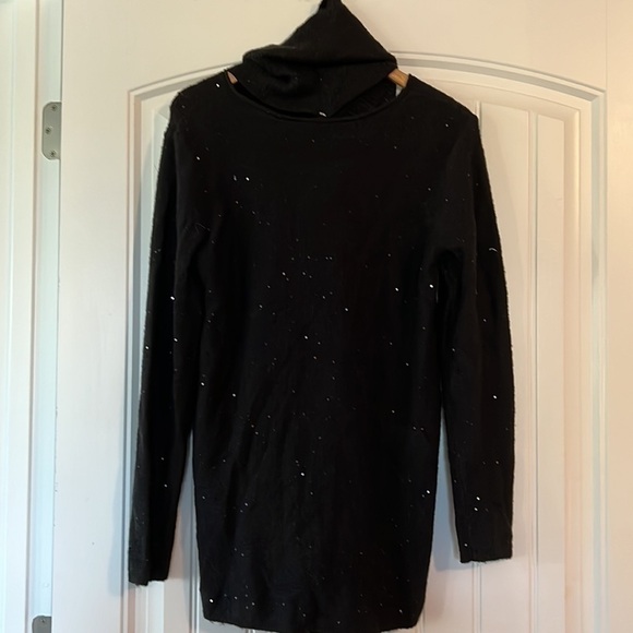 Apt. 9 kohls holiday Knit Sweater Removable Cowl Neck Scarf Large - Picture 4 of 8